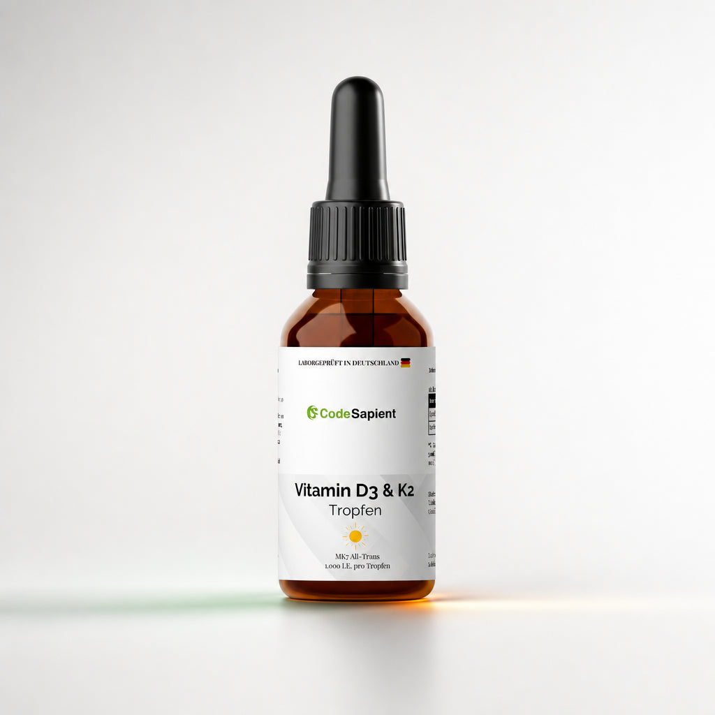 Vitamin D3 + K2 - 1,700 Drops (1,000 I.U.) - 50ml - En — AI generated product image