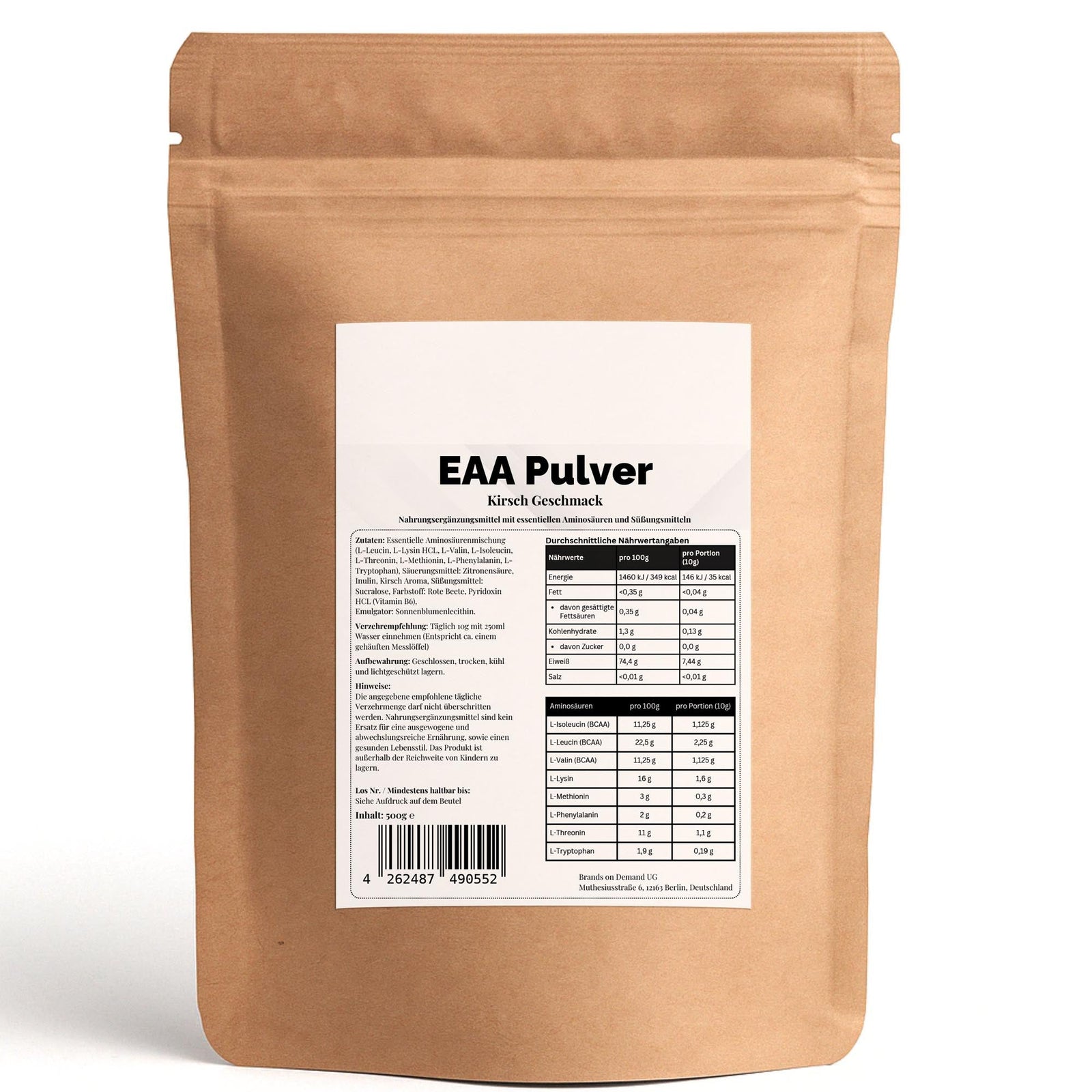 EAA (Essentielle Aminosäuren) Kirsche - 500g - Custom