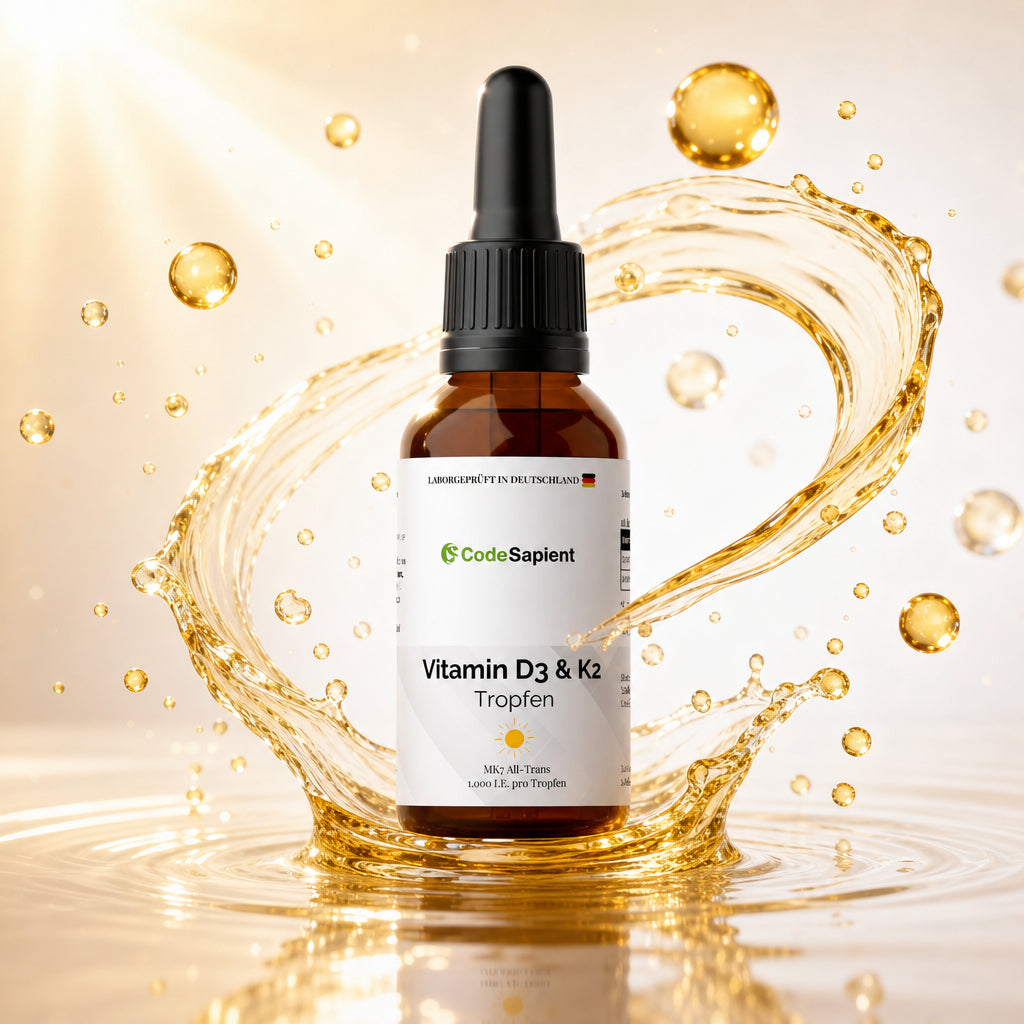 Vitamin D3 + K2 - 1,700 Drops (1,000 I.U.) - 50ml - En — AI generated product image